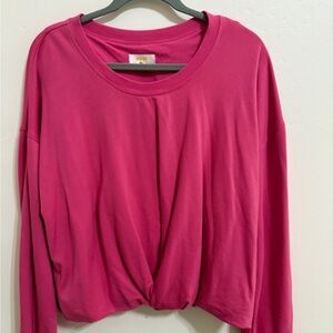 Maeve Magenta Long Sleeve Top